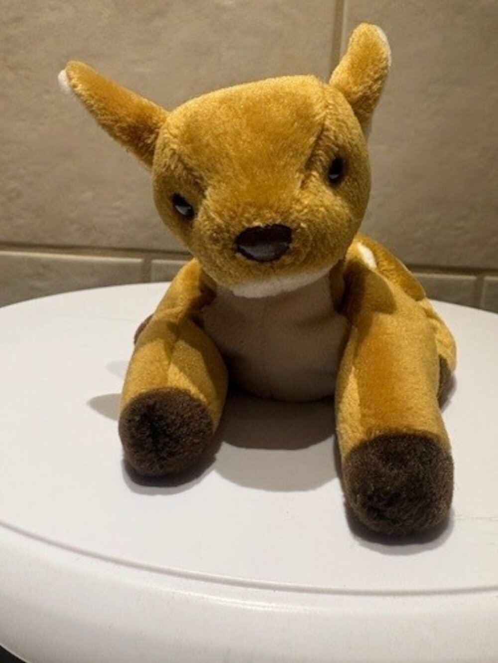 Ty Beanie Baby Whisper the Deer Plush Fawn 1998 Vintage No Tag / Label faded